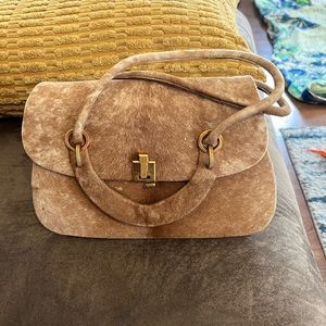 Vintage Womens OLVERA SA Horsehair Purse Bag Front Closure